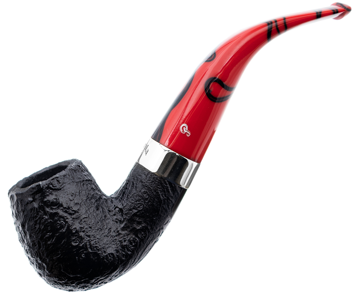 Irish Seconds Sandblasted Bent Billiard Fishtail (3)
