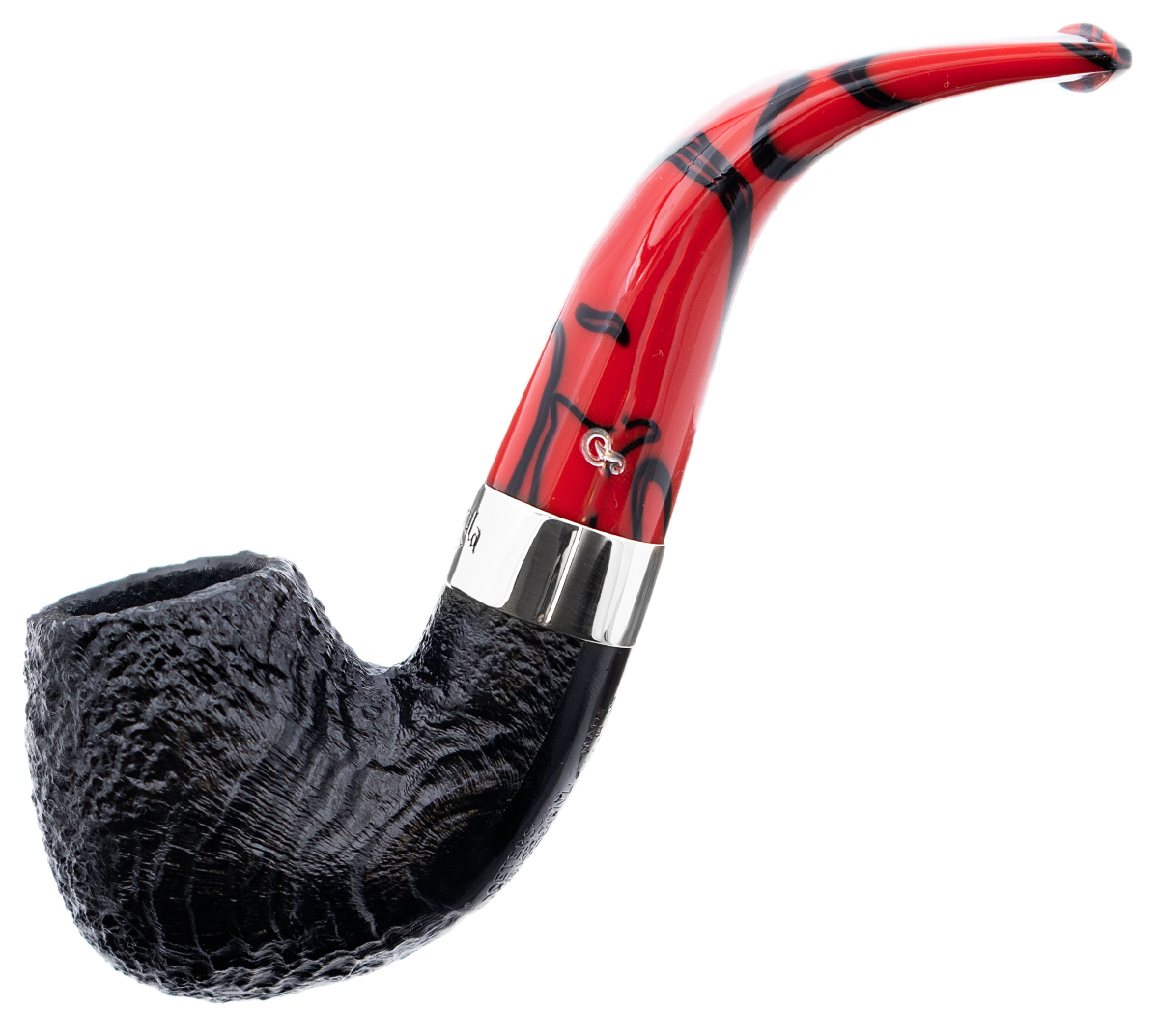 Irish Seconds Sandblasted Bent Billiard Fishtail (3)