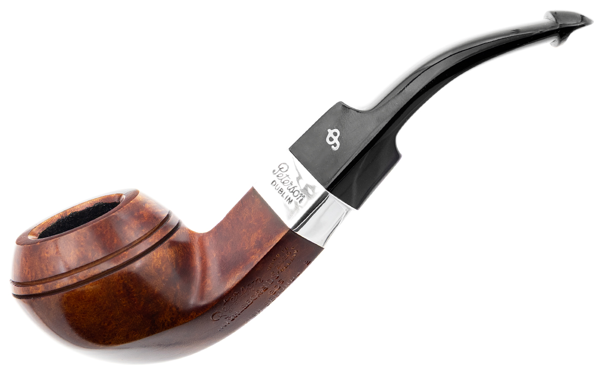 Irish Seconds Smooth Bent Bulldog with Silver Band P-Lip (2)