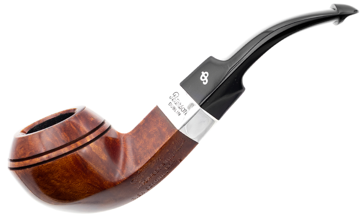 Irish Seconds Smooth Bent Bulldog with Silver Band P-Lip (2)