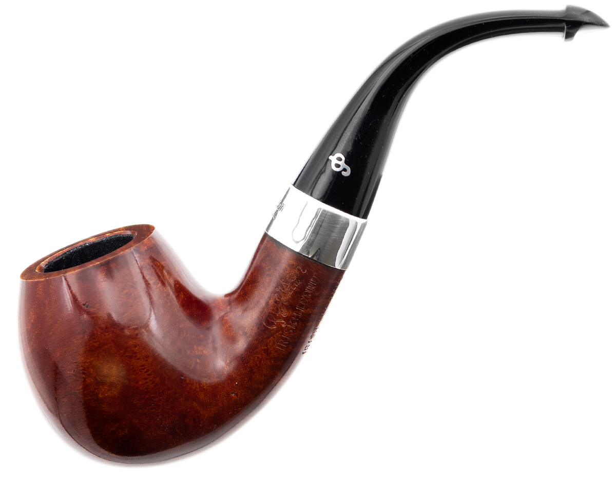 Irish Seconds Smooth Bent Billiard with Silver P-Lip (2)