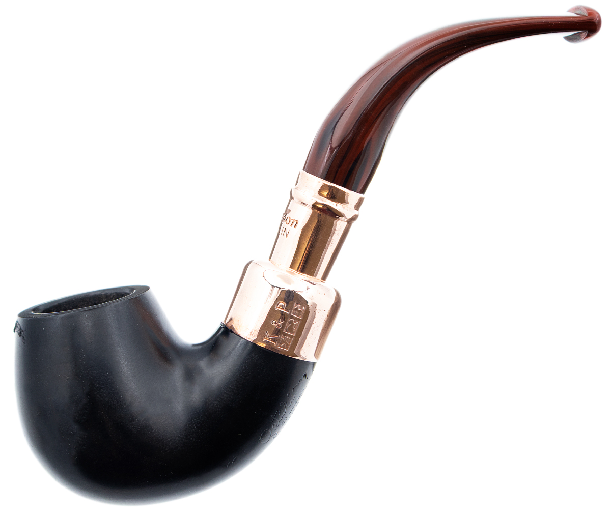 Irish Seconds Smooth Bent Billiard with Copper Spigot Fishtail (2)
