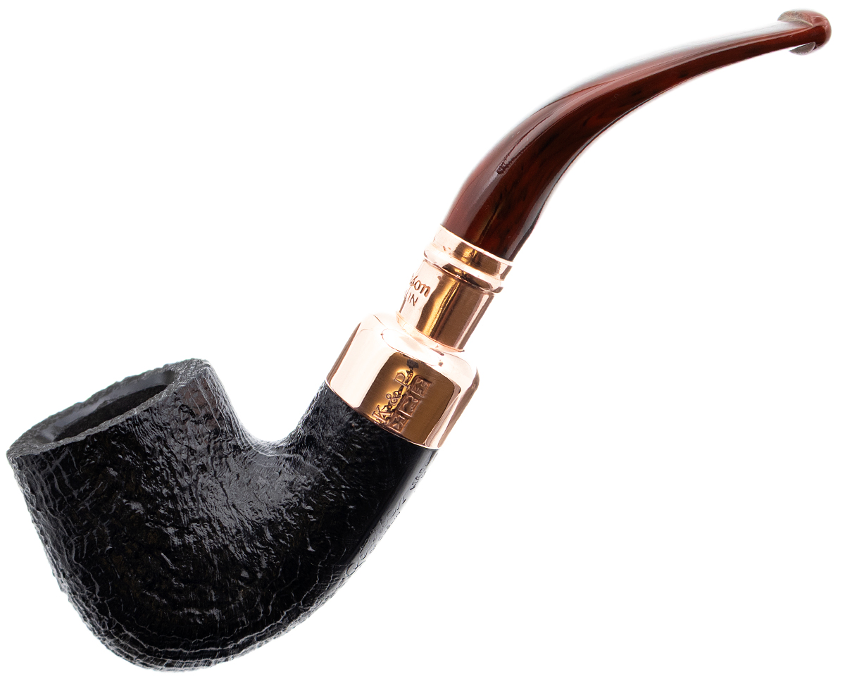 Irish Seconds Sandblasted Bent Pot with Copper Spigot Fishtail (2)