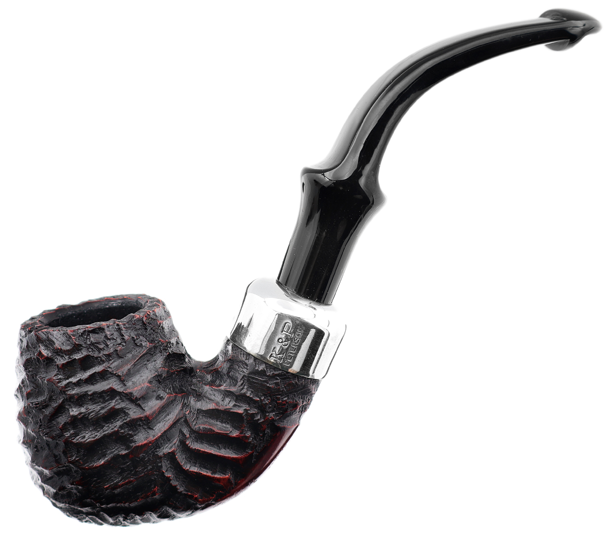 Irish Seconds Rusticated Bent Billiard with Army Mount P-lip (3)