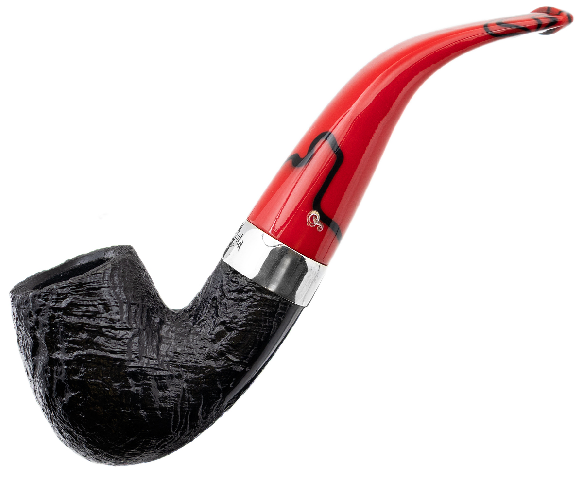 Irish Seconds Sandblasted Bent Billiard Fishtail (3)