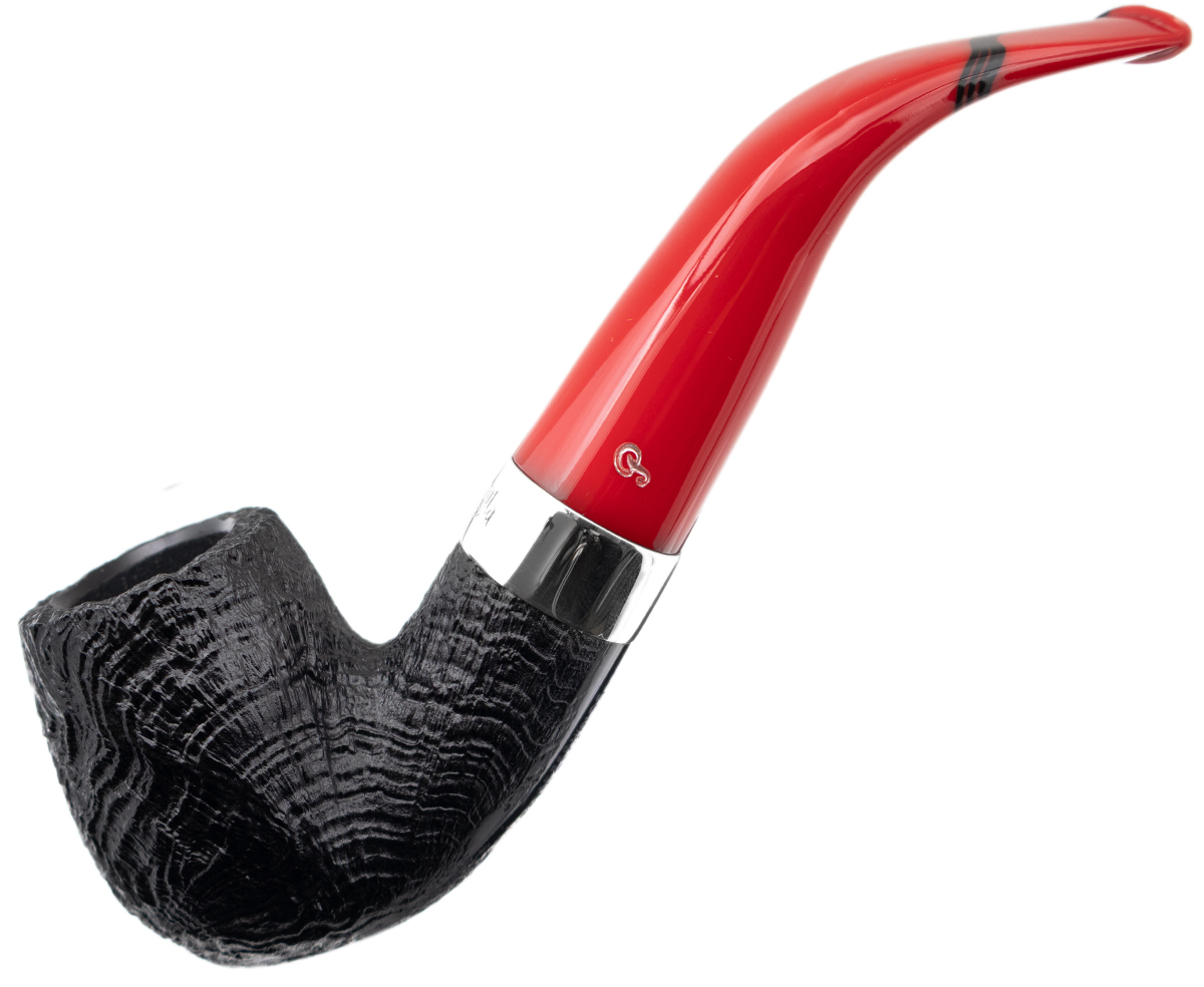 Irish Seconds Sandblasted Bent Billiard Fishtail (3)