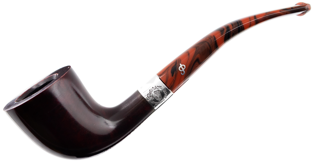 Irish Seconds Smooth Bent Dublin with Silver Band Fishtail (2)