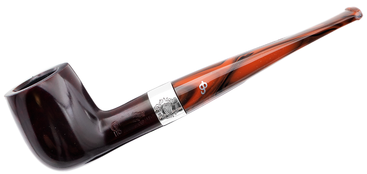 Irish Seconds Smooth Billiard with Silver Band Fishtail (2)