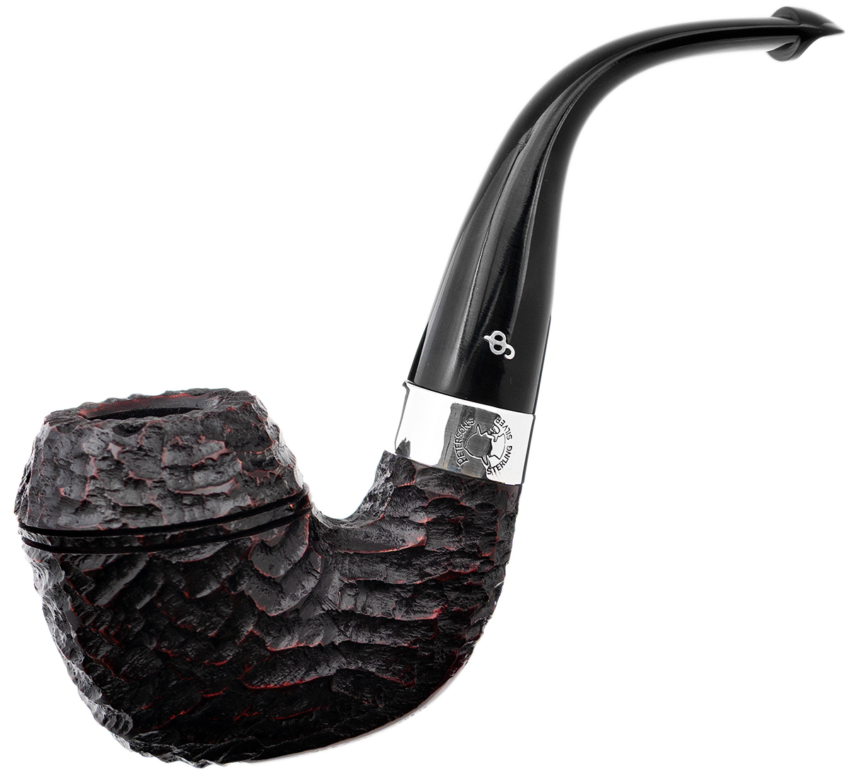 Irish Seconds Rusticated Rhodesian with Silver Band P-Lip (2)