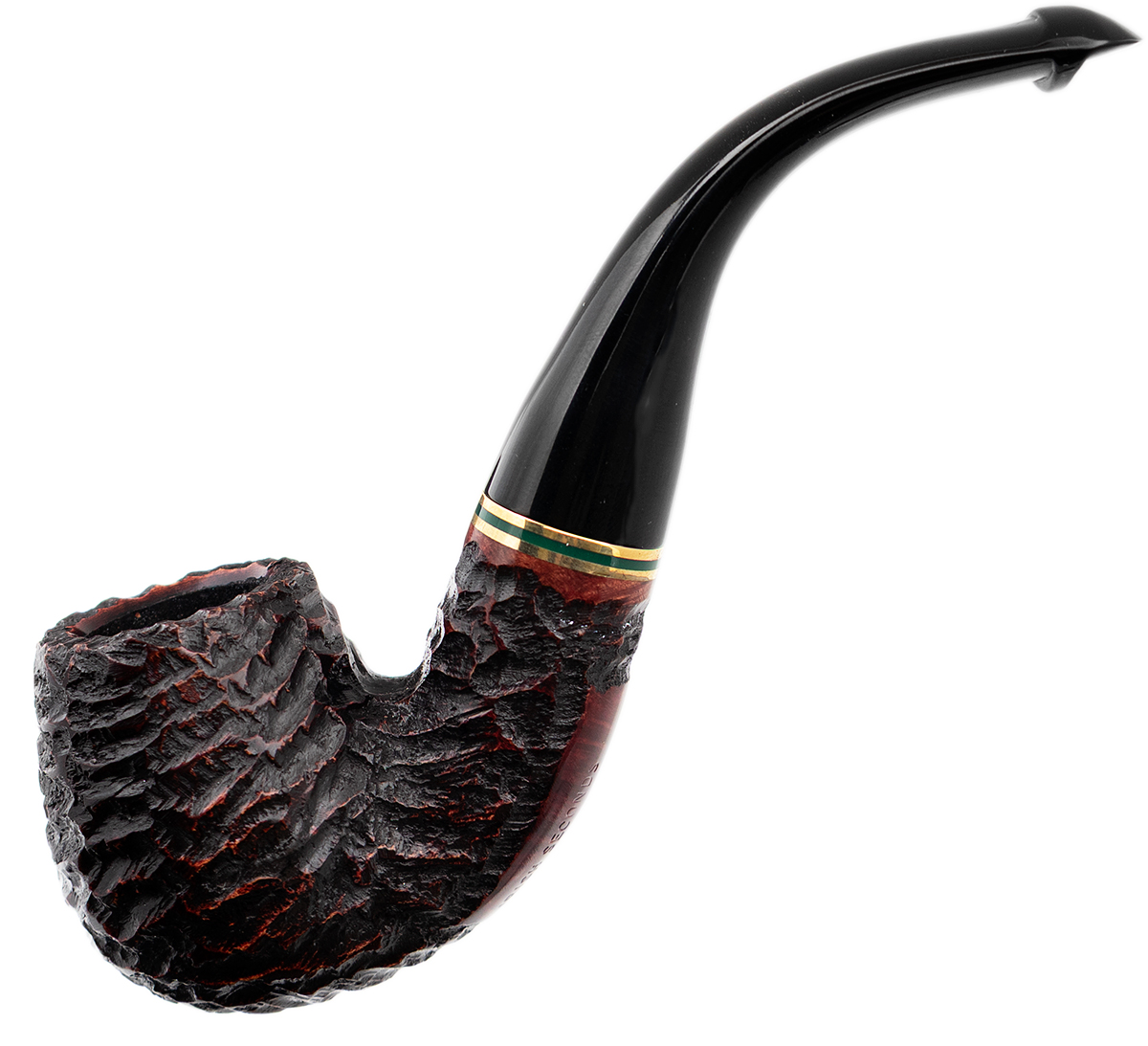Irish Seconds Rusticated Bent Billiard P-Lip (3) (9mm)