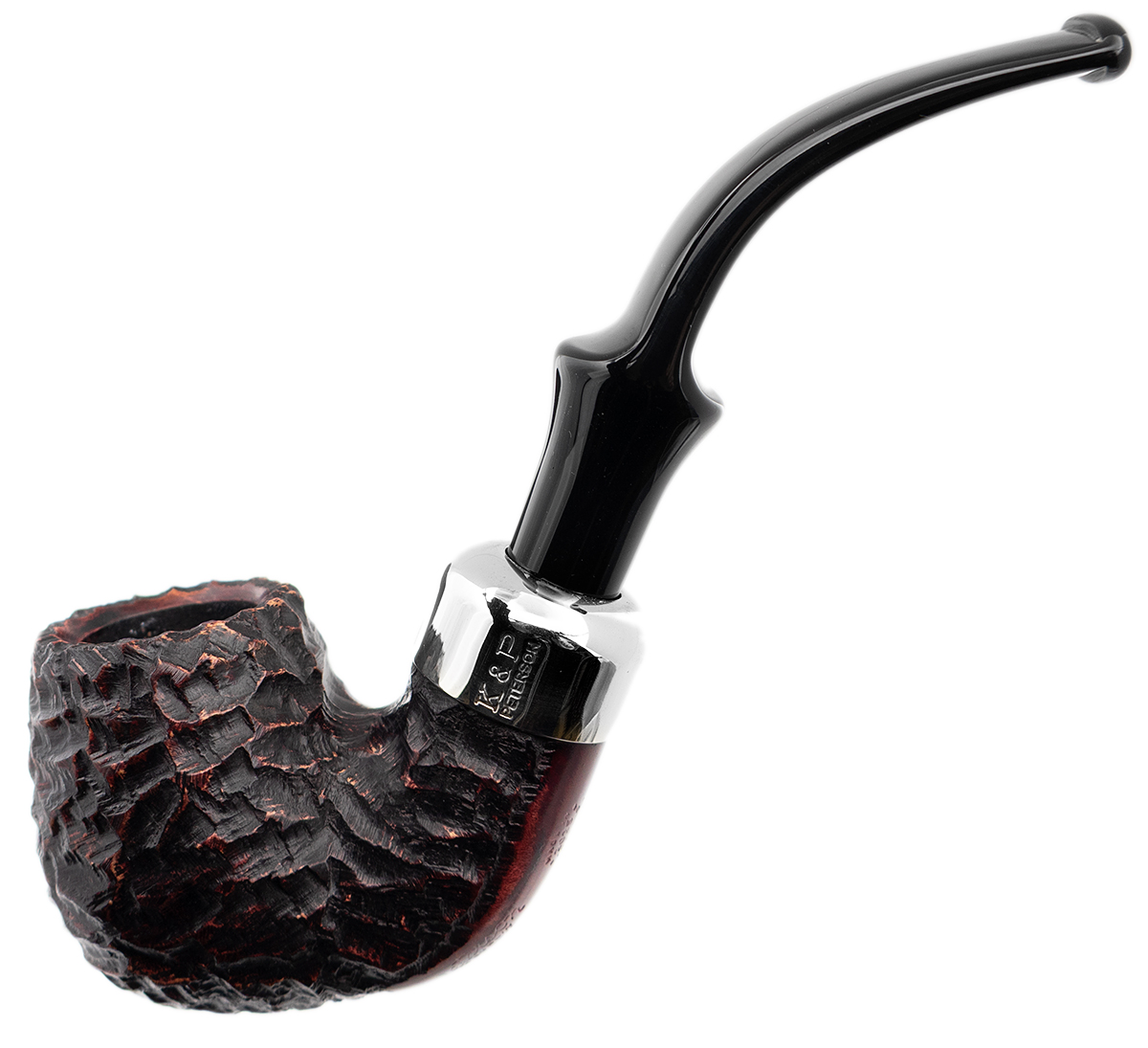 Irish Seconds Rusticated Bent Billiard Army Mount Fishtail (3)