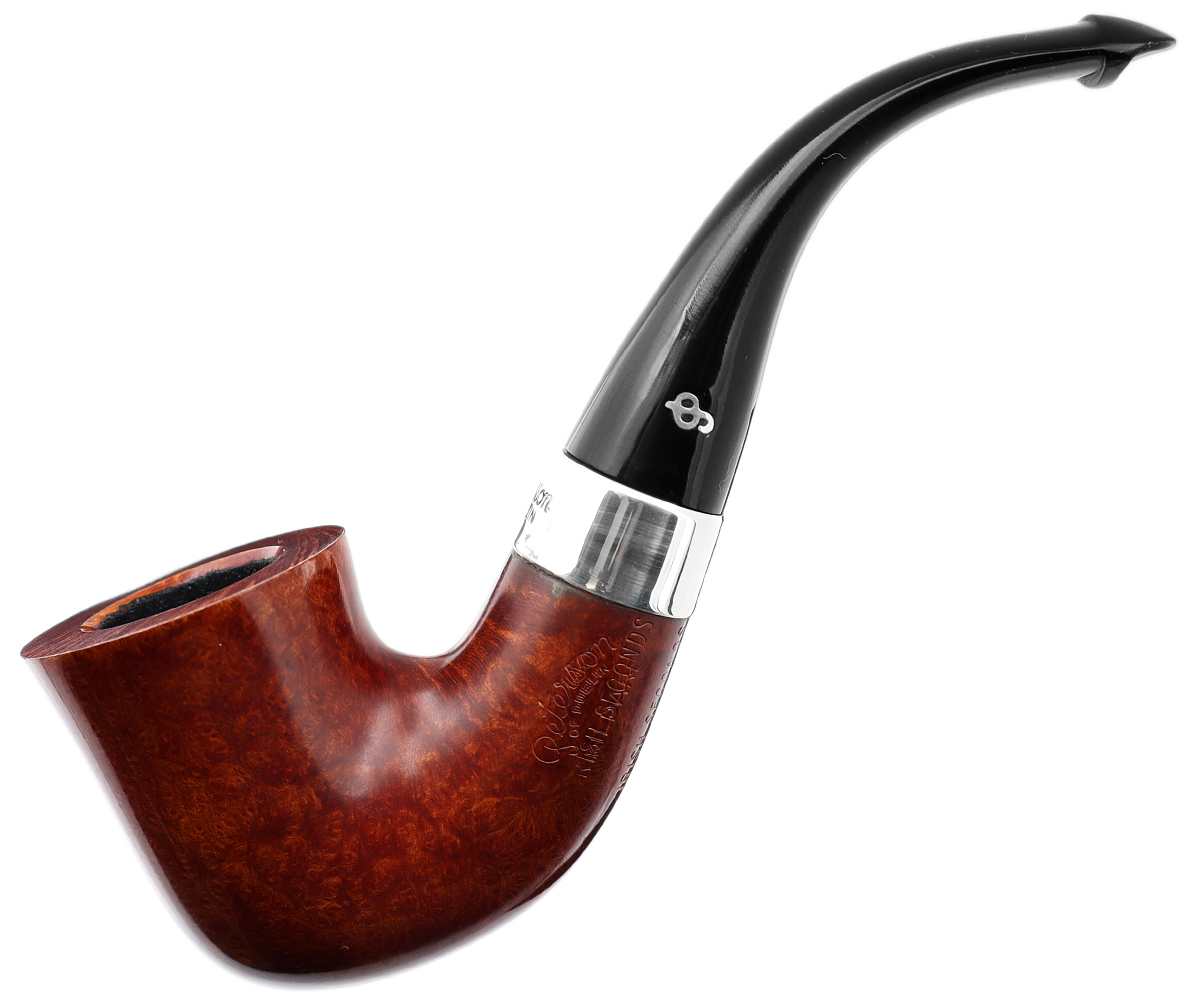 Irish Seconds Smooth Calabash with Silver Band P-Lip (2) (9mm)