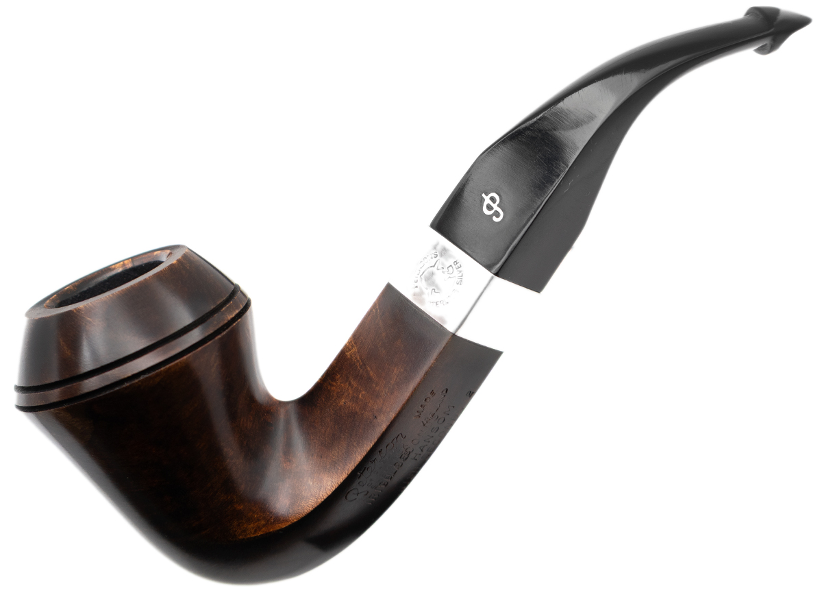 Irish Seconds Smooth Bent Bulldog with Silver Band P-Lip (2)