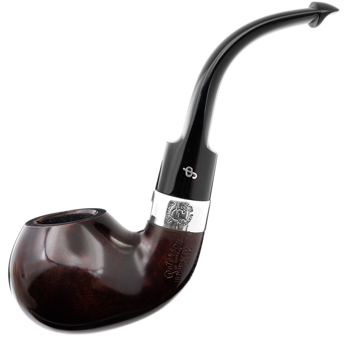 Irish Seconds Smooth Bent Apple with Silver Band P-Lip (2)