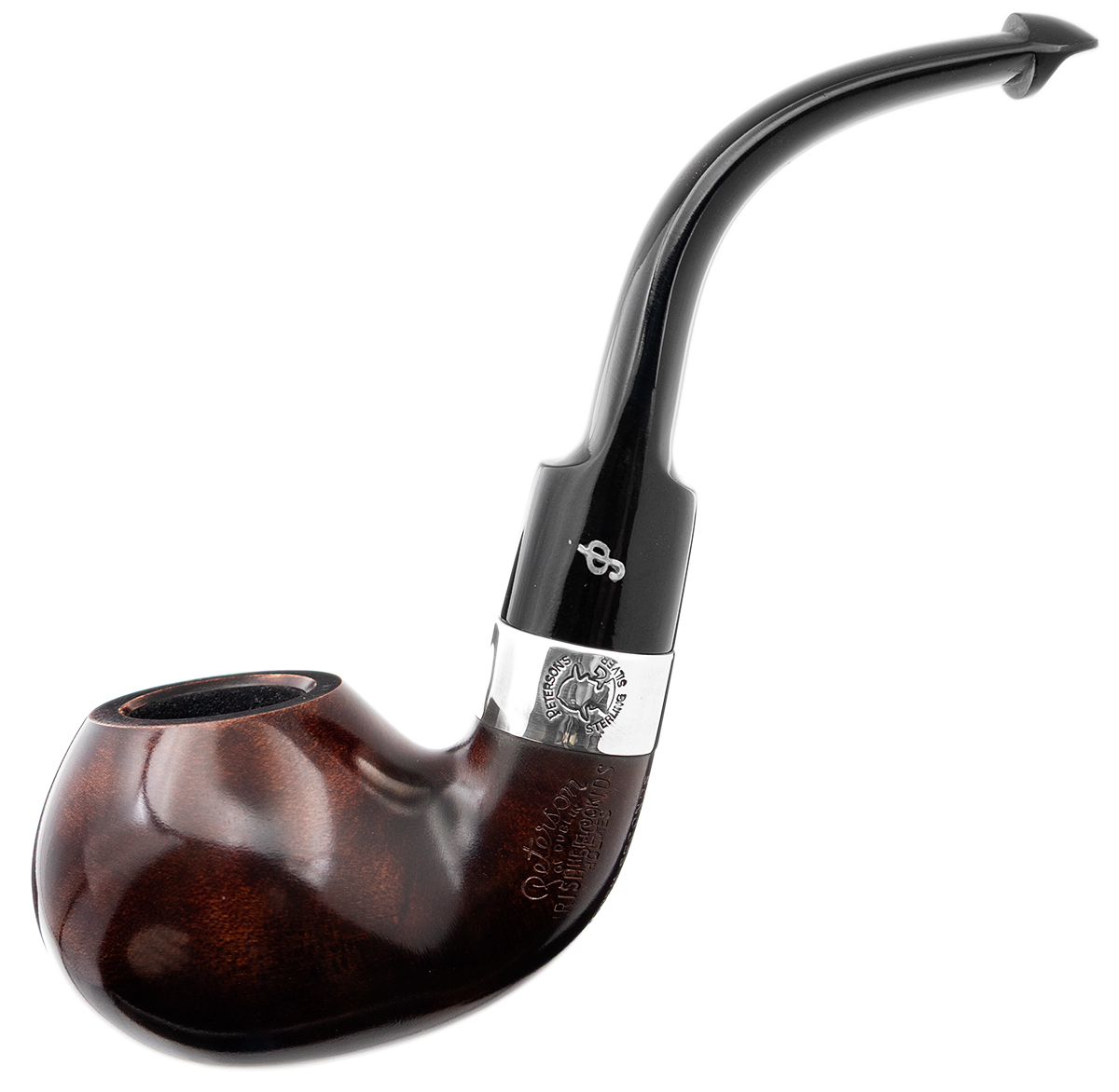 Irish Seconds Smooth Bent Apple with Silver Band P-Lip (2)