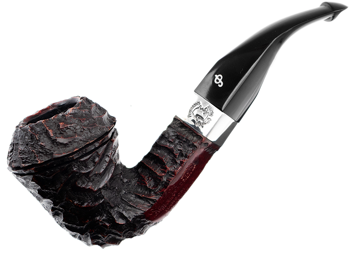 Irish Seconds Rusticated Bent Bulldog with Silver Band P-Lip (2)