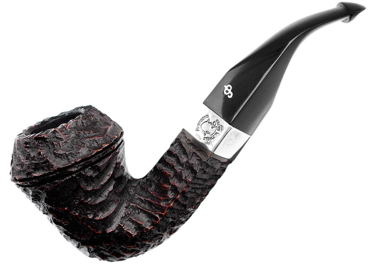 Irish Seconds Rusticated Bent Bulldog with Silver Band P-Lip (2)