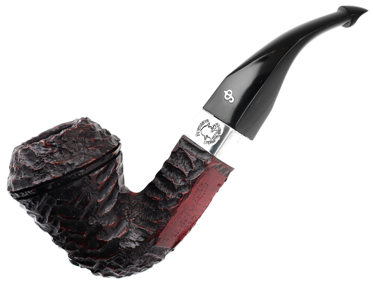 Irish Seconds Rusticated Bent Bulldog with Silver Band P-Lip (2)