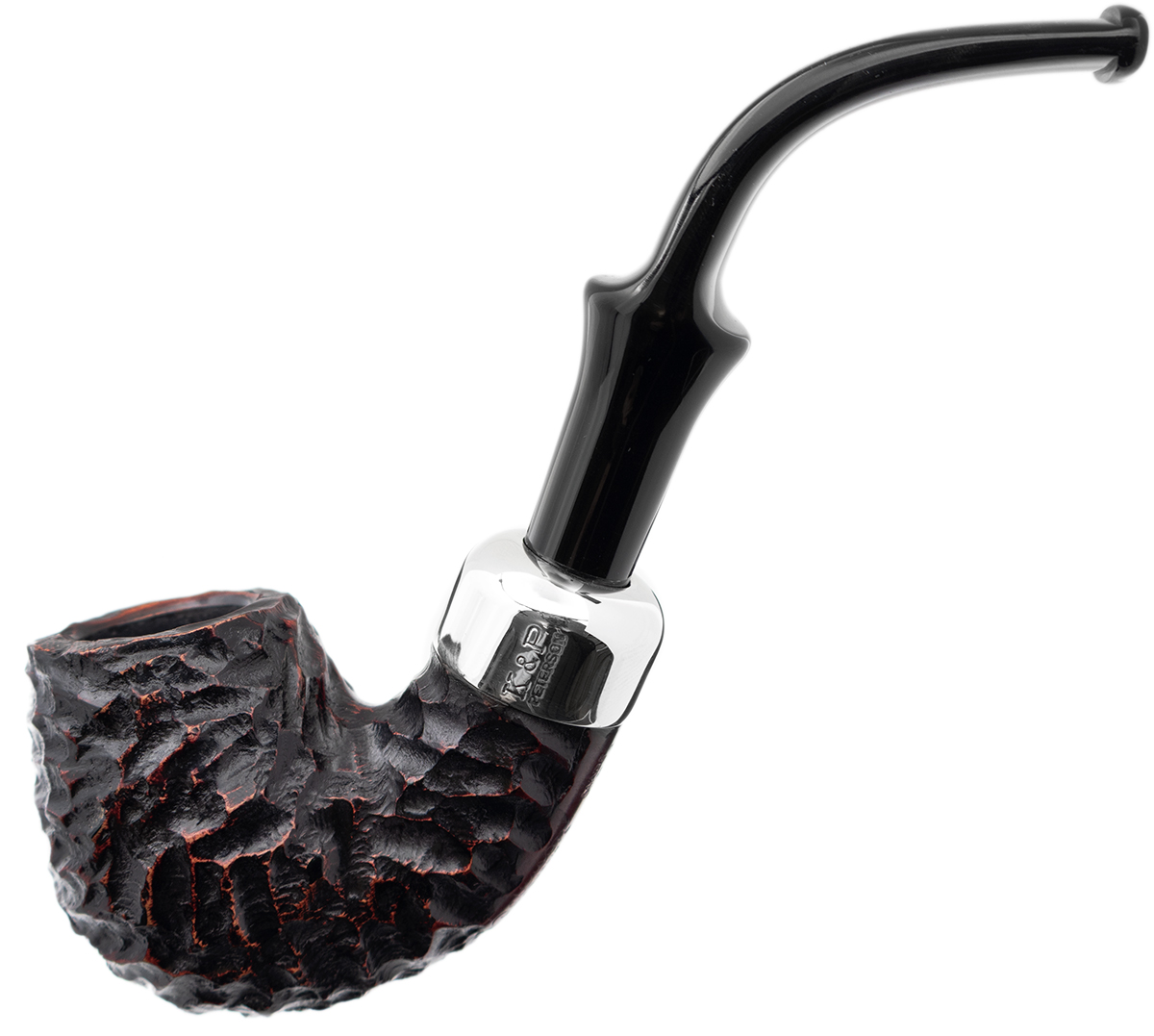 Irish Seconds Rusticated Bent Billiard with  Army Mount Fishtail (3)