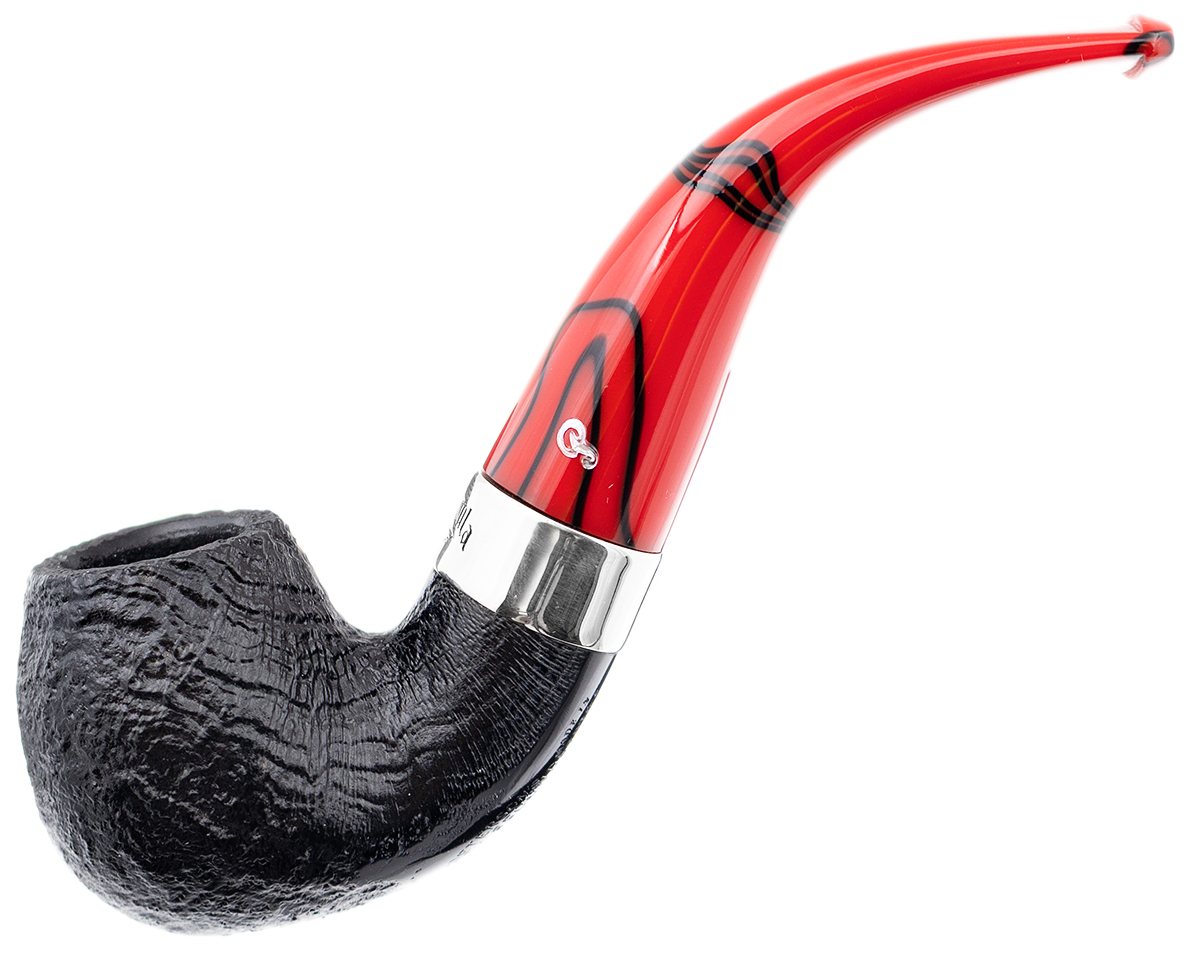 Irish Seconds Sandblasted Bent Billiard Fishtail (3)