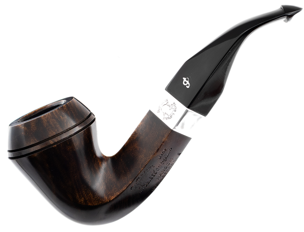 Irish Seconds Smooth Bent Bulldog with Silver Band P-Lip (2)