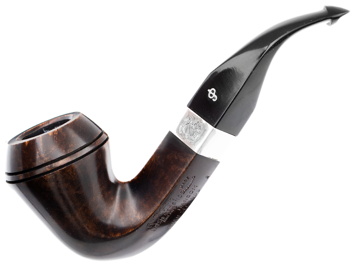Irish Seconds Smooth Bent Bulldog with Silver Band P-Lip (2)