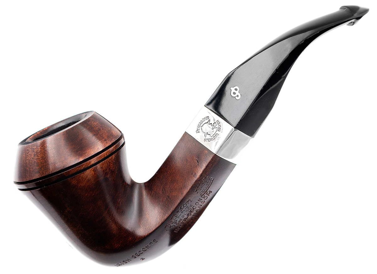 Irish Seconds Smooth Bent Bulldog with Silver Band P-Lip (2)