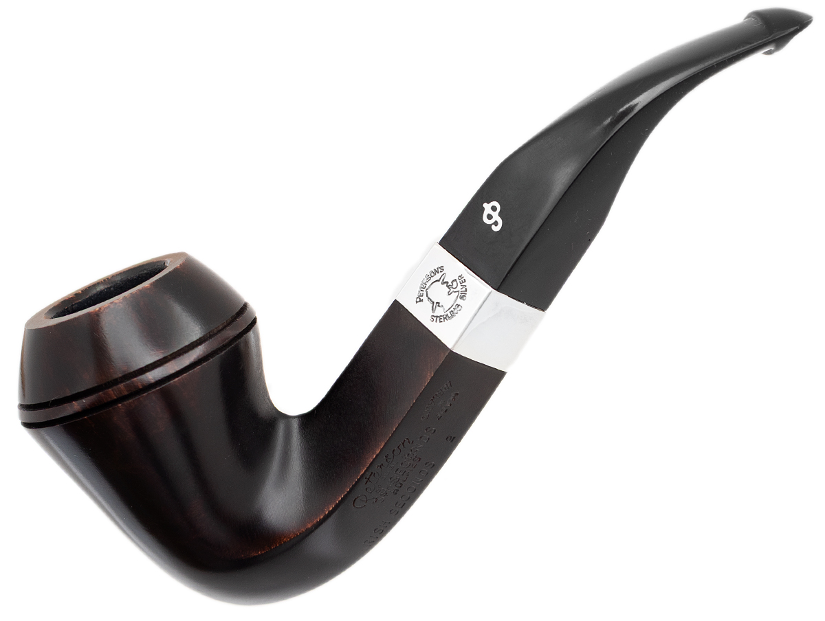 Irish Seconds Smooth Bent Bulldog with Silver Band P-Lip (2)