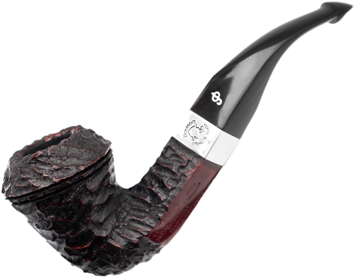 Irish Seconds Rusticated Bent Bulldog with Silver Band P-Lip (2)
