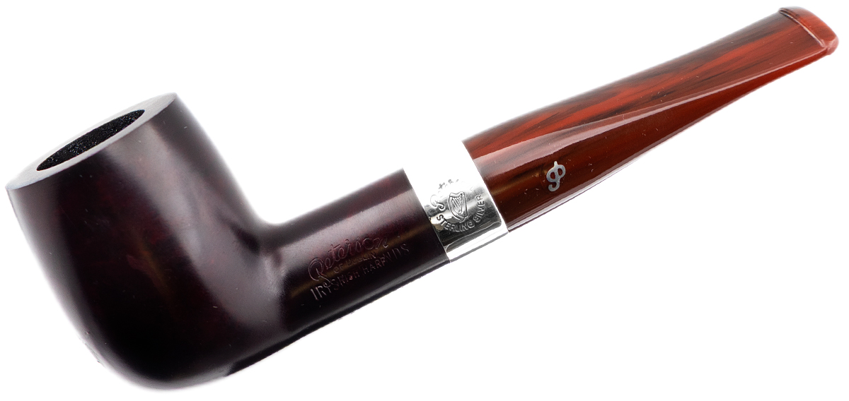 Irish Seconds Smooth Billiard  with Silver Band Fishtail (2)