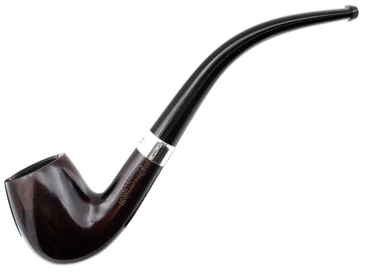 Irish Seconds Smooth Bent Billiard with Silver Band Fishtail (3)