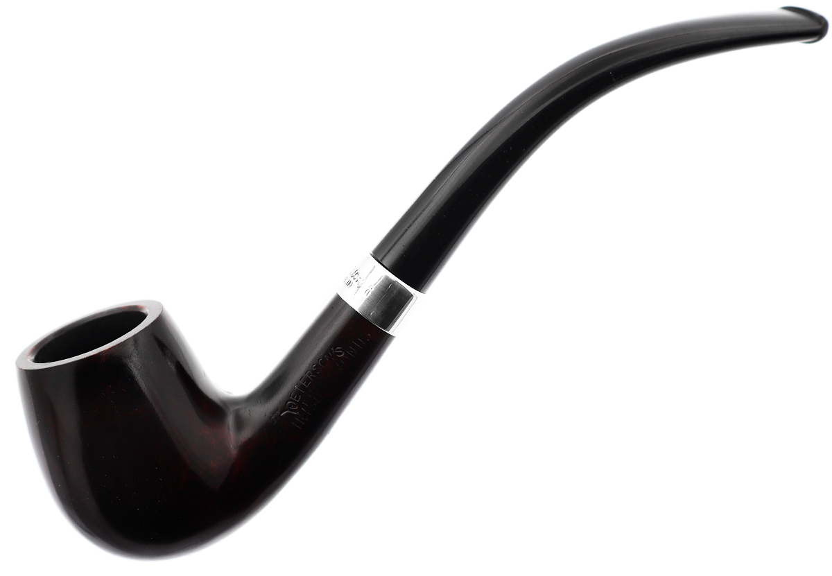 Irish Seconds Smooth Bent Billiard with Silver Band Fishtail (3)