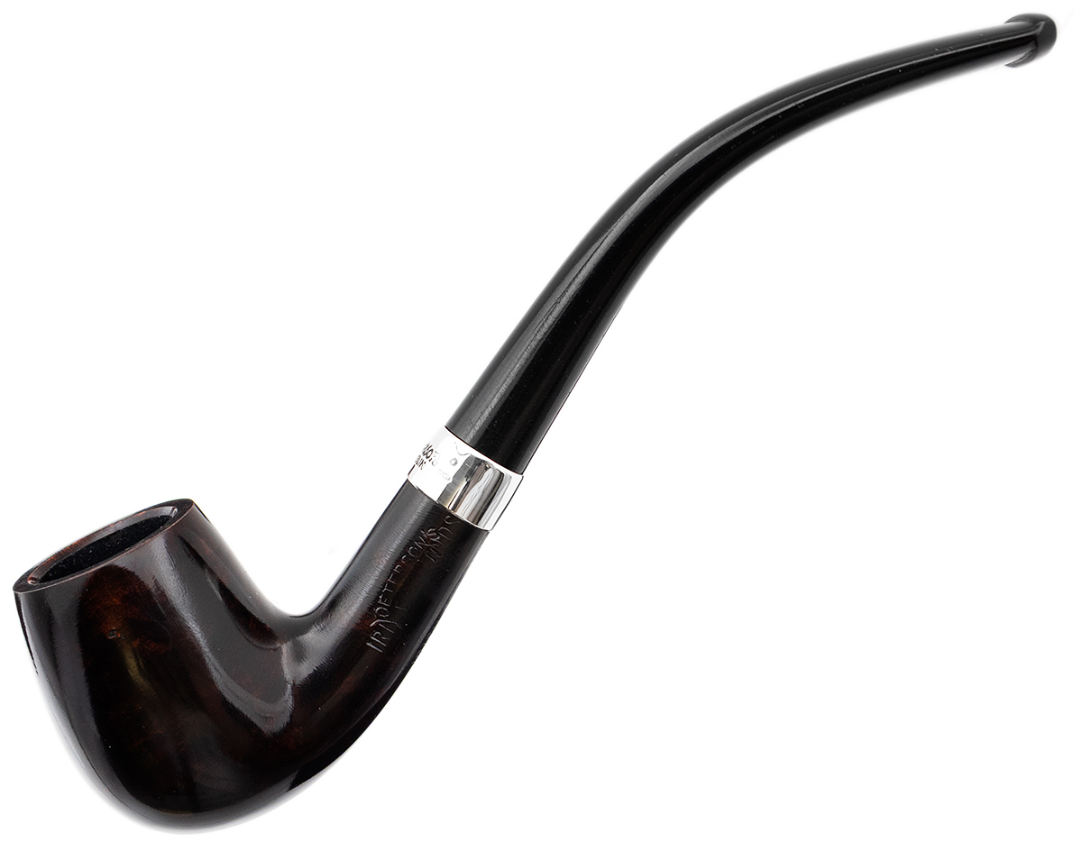 Irish Seconds Smooth Bent Billiard with Silver Band Fishtail (3)