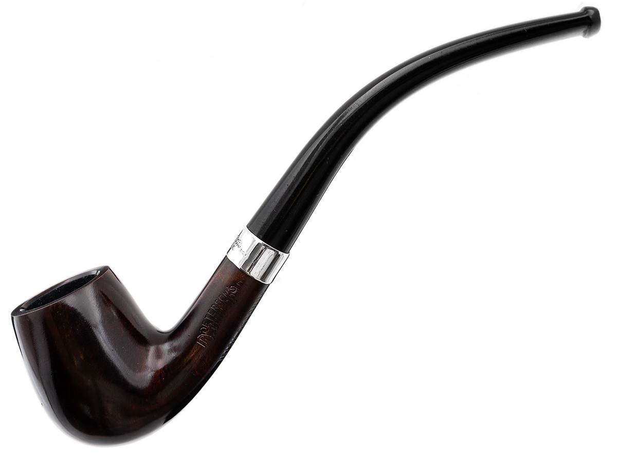 Irish Seconds Smooth Bent Billiard with Silver Band Fishtail (3)
