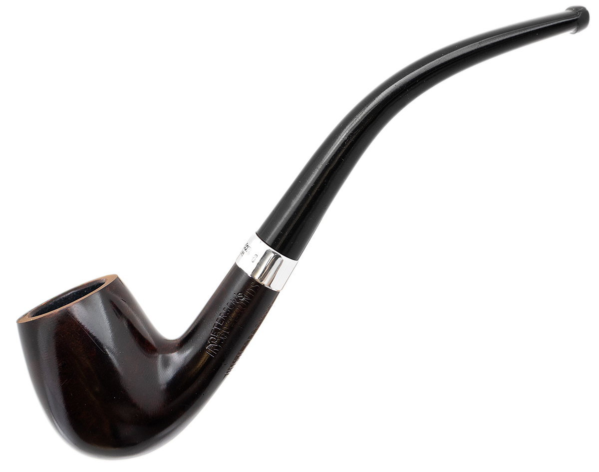 Irish Seconds Smooth Bent Billiard with Silver Band Fishtail (3)
