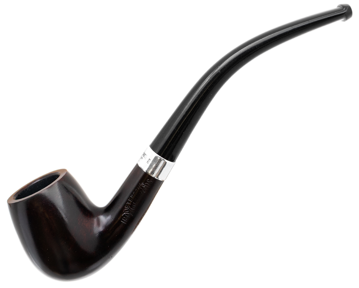 Irish Seconds Smooth Bent Billiard with Silver Band Fishtail (3)