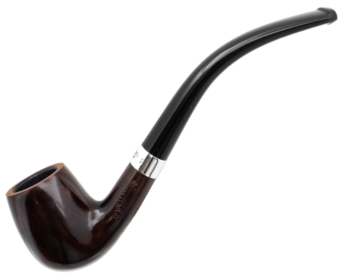 Irish Seconds Smooth Bent Billiard with Silver Band Fishtail (3)