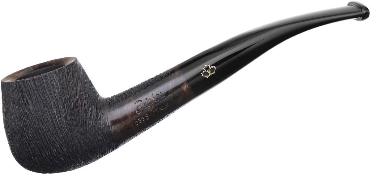 New Tobacco Pipes Brigham System Rusticated (036S) (Rock Maple Inserts
