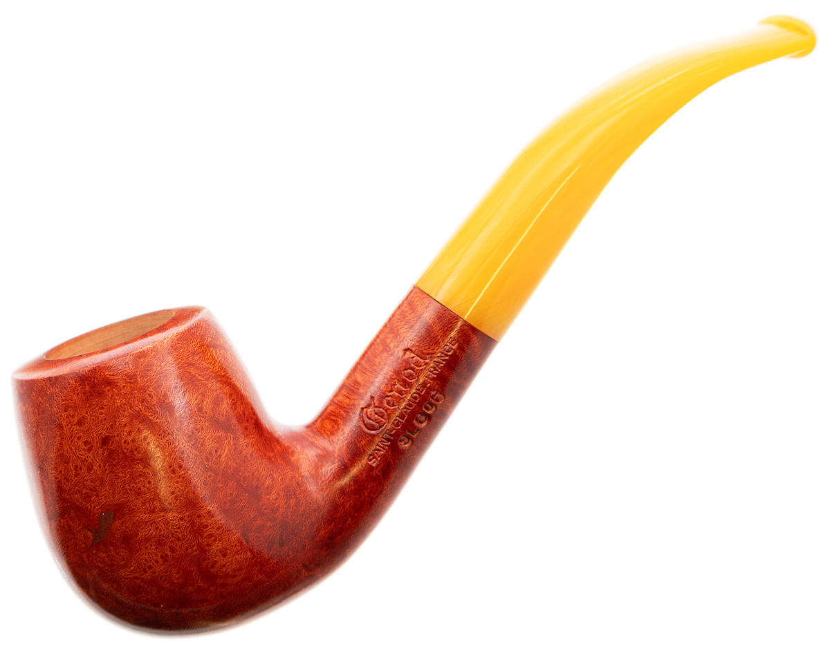 Genod Soleil Levant Smooth Bent Billiard with Yellow Lucite (606)