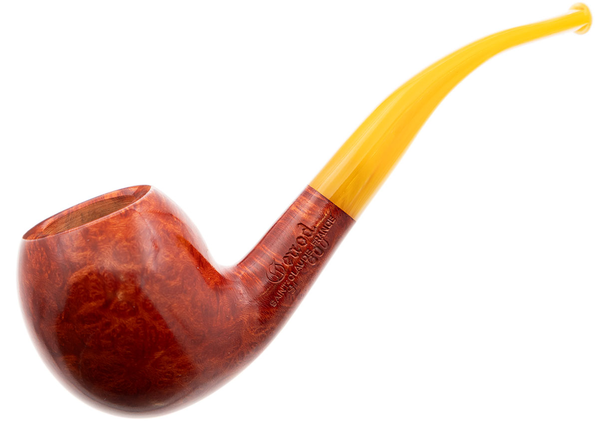 Genod Soleil Levant Smooth Bent Apple with Yellow Lucite (600)
