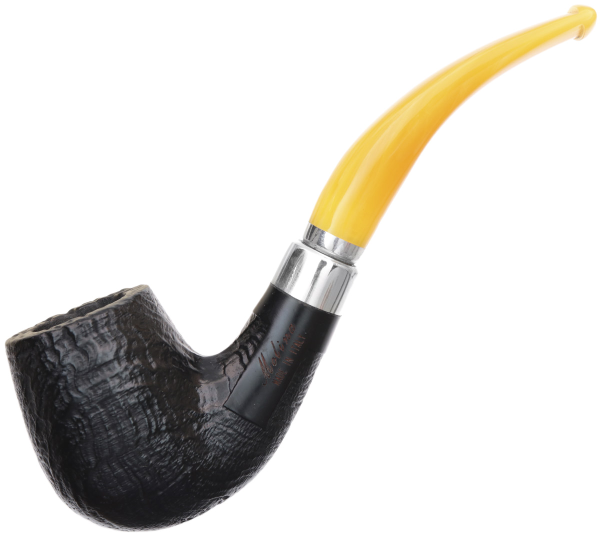 Molina Ambra Sandblasted Army Mount Bent Billiard (9mm)