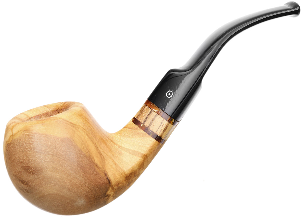 Molina Zebrano Olivewood Bent Apple (9mm)