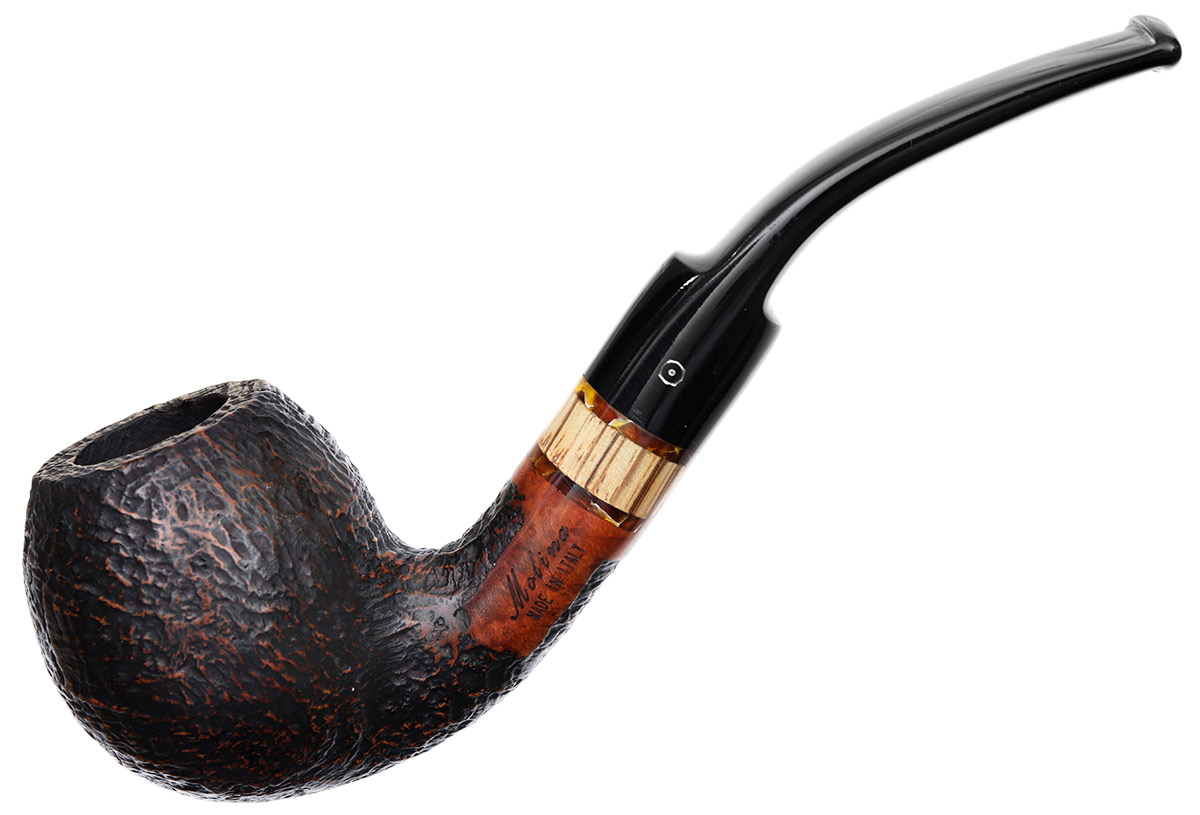 Molina Zebrano Sandblasted Bent Apple (9mm)