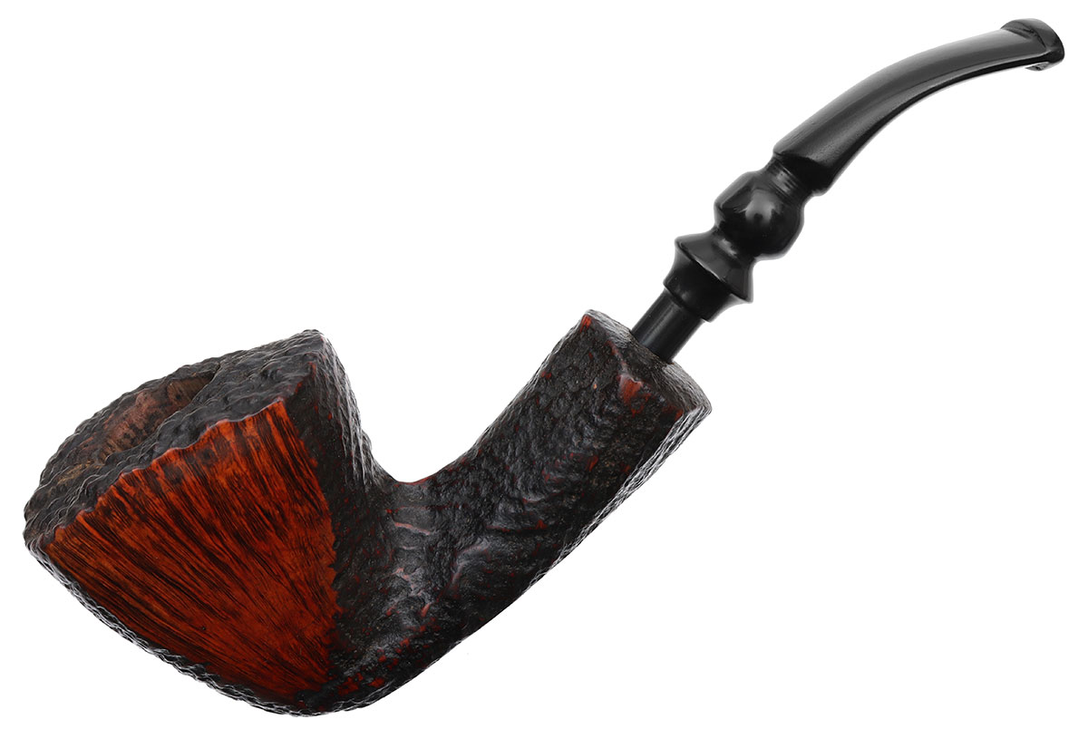 Estate Tobacco Pipes: Danish Estates Nording Partially Sandblasted Bent ...