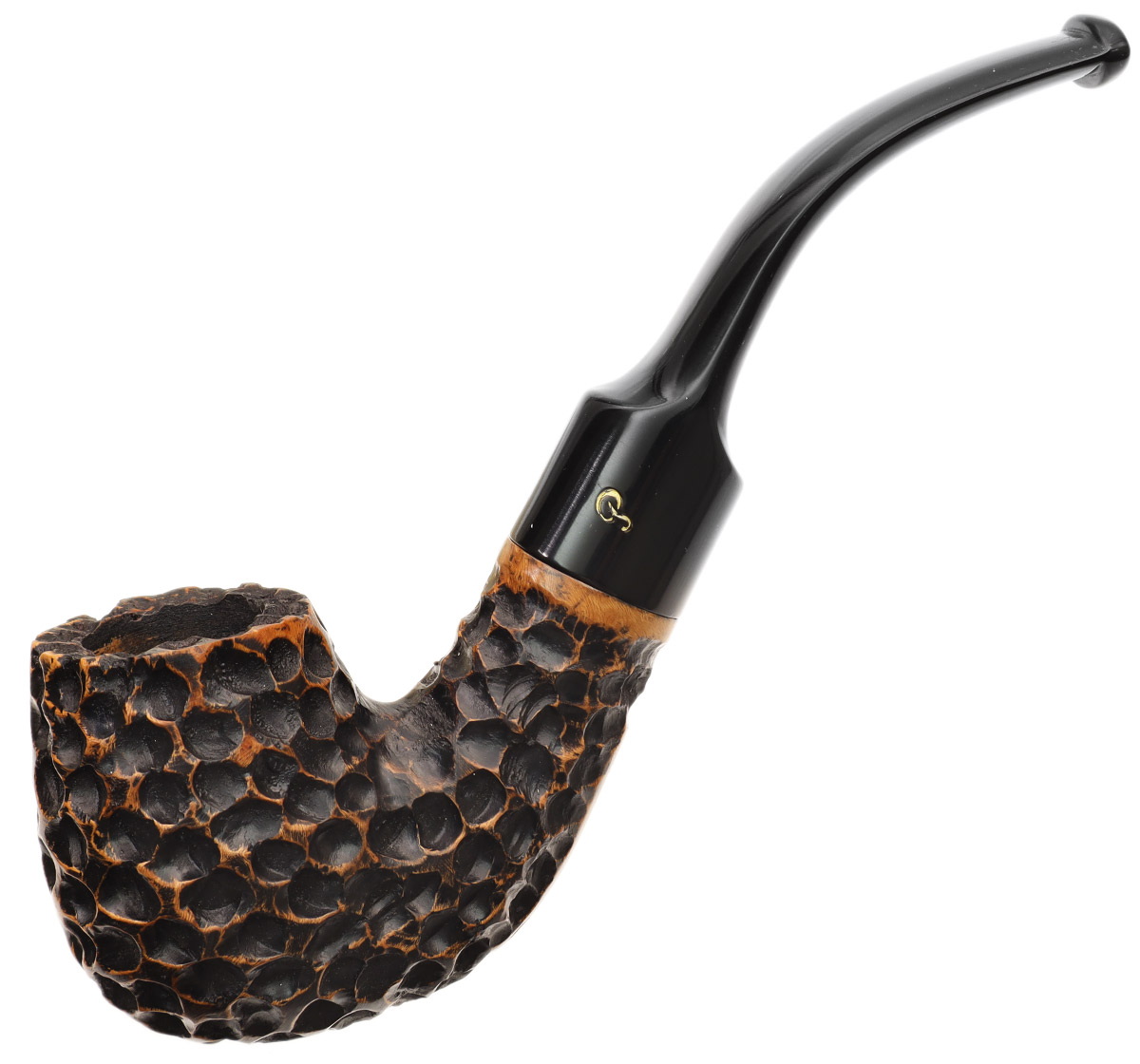 Irish Estates Irish Seconds Rusticated Bent Billiard (Fishtail) (3)
