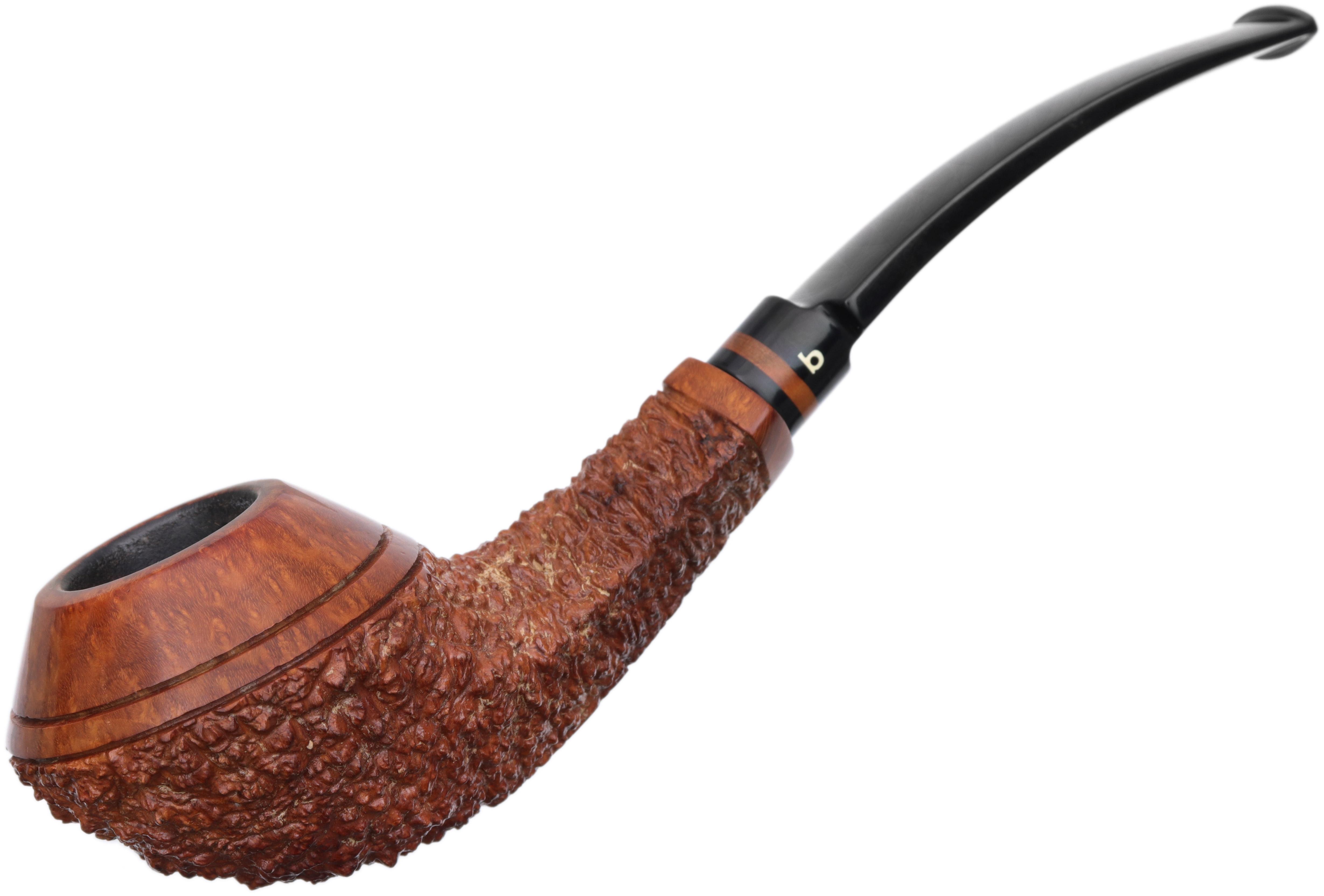 Estate Tobacco Pipes Italian Estates Becker Partially Rusticated Bent