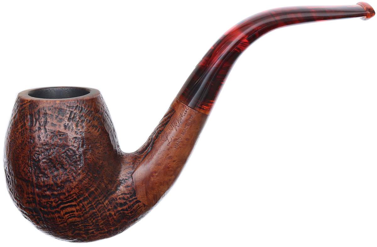 Estate Tobacco Pipes Italian Estates Luigi Viprati Sandblasted Bent