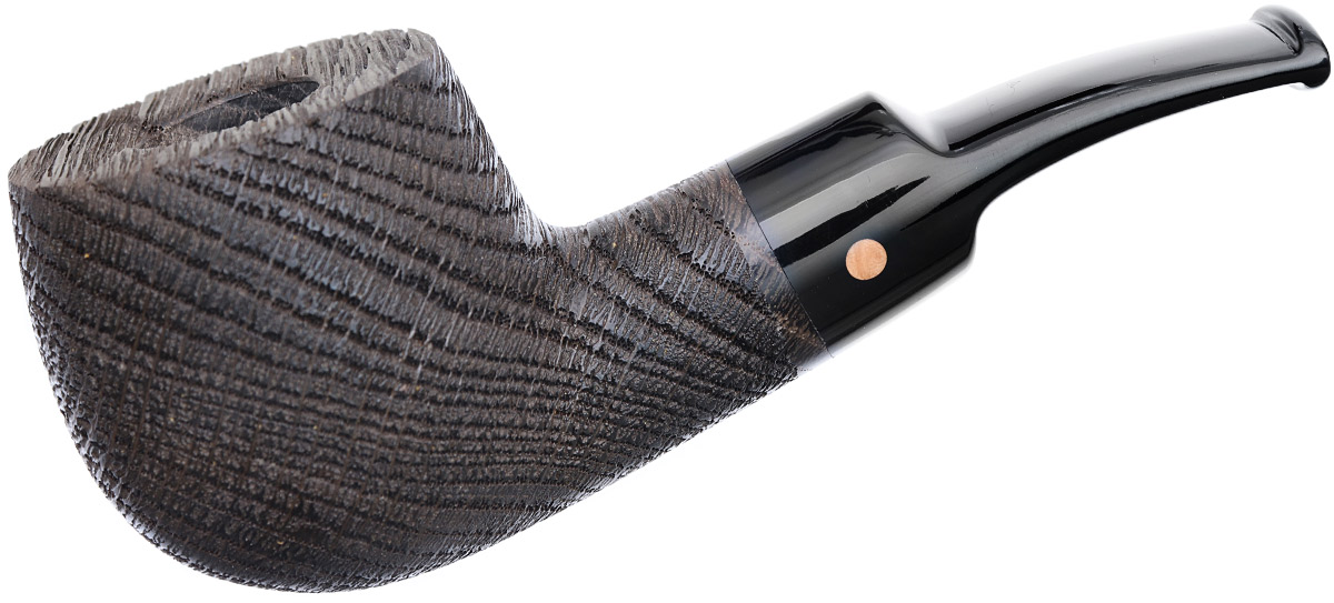 Estate Tobacco Pipes Italian Estates Moretti Sandblasted Morta Bent