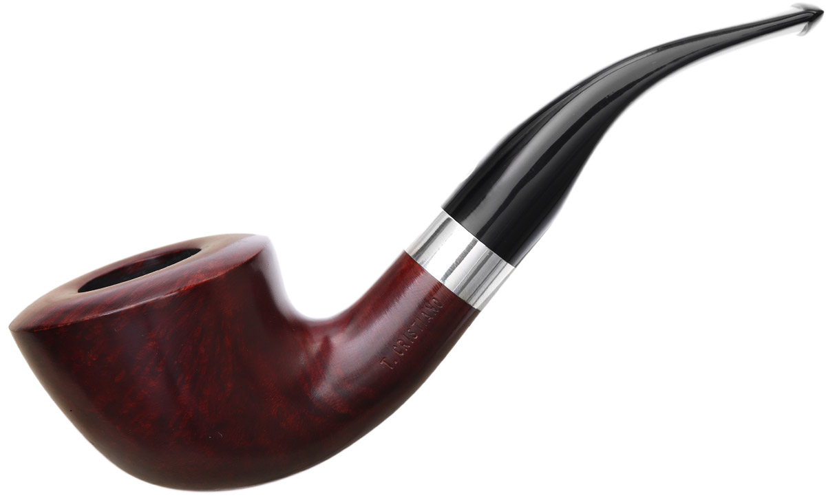 Italian Estates T. Cristiano Metamorfosi Smooth Bent Dublin with Silver (B509) (9mm) (Unsmoked)