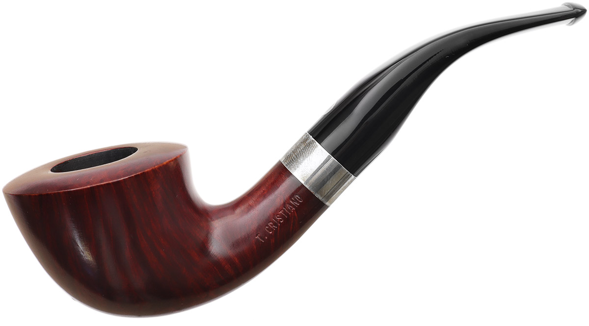 Italian Estates T. Cristiano Metamorfosi Smooth Bent Dublin with Silver (B509) (9mm) (Unsmoked)